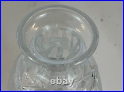 Vintage Waterford Clear Large Cut Glass Decanter