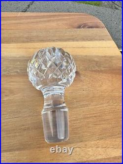 Vintage Waterford Crystal Colleen Spirits Liquor Decanter and Stopper 10-1/2