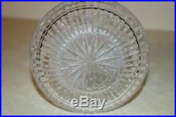 Vintage Waterford Crystal Decanter Rare Lismore Cut Crystal Roly Poly 10 3/4