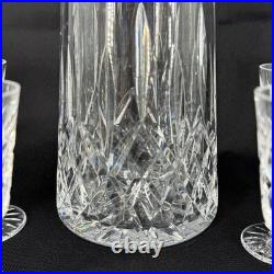 Vintage Waterford Crystal Lismore Decanter With 6 Port Glasses