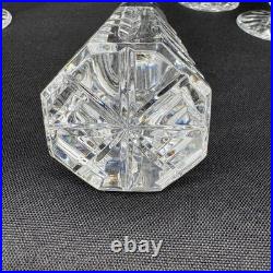 Vintage Waterford Crystal Lismore Decanter With 6 Port Glasses Vintage Waterford Crystal Lismore Decanter With 6 Port Glasses