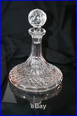Vintage Waterford Crystal Lismore Ships Decanter with Stopper