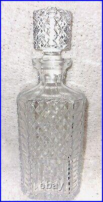 Vintage Waterford Crystal Square Spirit Decanter Made In Ireland No Flaws 10