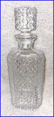 Vintage Waterford Crystal Square Spirit Decanter Made In Ireland No Flaws 10