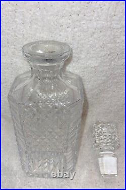 Vintage Waterford Crystal Square Spirit Decanter Made In Ireland No Flaws 10