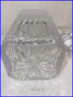 Vintage Waterford Crystal Square Spirit Decanter Made In Ireland No Flaws 10