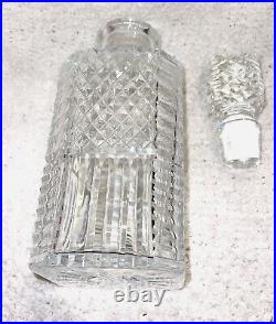 Vintage Waterford Crystal Square Spirit Decanter Made In Ireland No Flaws 10