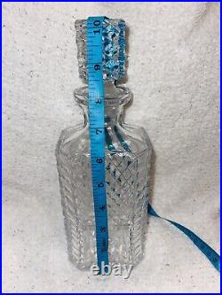 Vintage Waterford Crystal Square Spirit Decanter Made In Ireland No Flaws 10