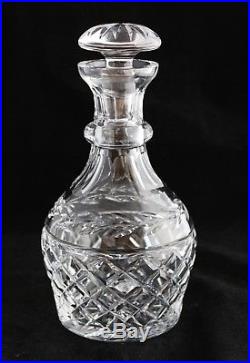 Vintage Waterford Ireland Cut Crystal Spirits Decanter Glandore withStopper 9 1/2