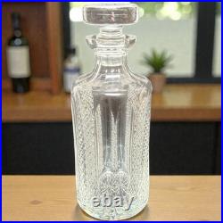 Vintage Waterford Ireland Hibernia Crystal Cut Glass Decanter & Stopper 9-3/4
