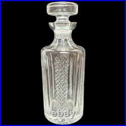Vintage Waterford Ireland Hibernia Crystal Cut Glass Decanter & Stopper 9-3/4