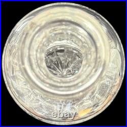 Vintage Waterford Ireland Hibernia Crystal Cut Glass Decanter & Stopper 9-3/4