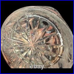 Vintage Waterford Ireland Hibernia Crystal Cut Glass Decanter & Stopper 9-3/4