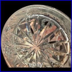 Vintage Waterford Ireland Hibernia Crystal Cut Glass Decanter & Stopper 9-3/4