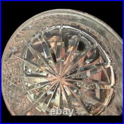 Vintage Waterford Ireland Hibernia Crystal Cut Glass Decanter & Stopper 9-3/4