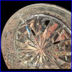 Vintage Waterford Ireland Hibernia Crystal Cut Glass Decanter & Stopper 9-3/4