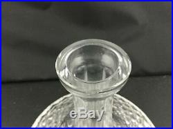 Vintage Waterford Irish Crystal Cut Glass Alana Ships Decanter Prism Stopper
