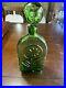 Vintage-Wayne-Husted-Green-Sunflower-Glass-Decanter-Stelvia-Empoli-Italy-01-hv