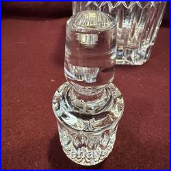 Vintage Wedgwood Germany Lead Crystal Glass Decanter Bottle & Stopper Signed MCM