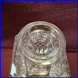 Vintage Wedgwood Germany Lead Crystal Glass Decanter Bottle & Stopper Signed MCM