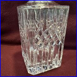 Vintage Wedgwood Germany Lead Crystal Glass Decanter Bottle & Stopper Signed MCM