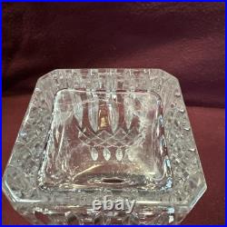 Vintage Wedgwood Germany Lead Crystal Glass Decanter Bottle & Stopper Signed MCM