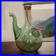 Vintage-Wine-Hand-Blown-Green-Decanter-Carafe-W-Ice-Chamber-And-Chiller-Stopper-01-rsq