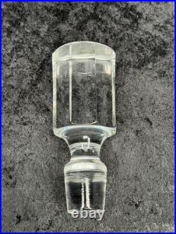 Vintage Yugoslavia Samobor Lead Crystal Pinwheel Hand Cut Glass Decanter 11