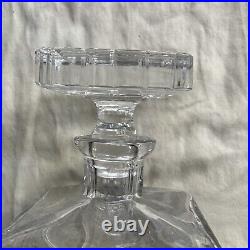 Vintage american brilliant cut clear crystal liquor decanter-very Heavy
