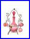 Vintage-french-rare-Pink-glass-decanter-with-cups-with-a-brass-cave-stand-01-iig