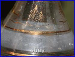 Vintage gilded glass decanter