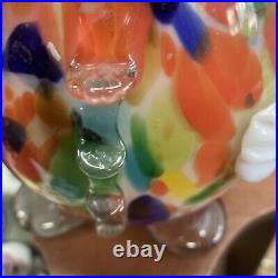 Vintage large murano glass italy figural clown liquor decanter