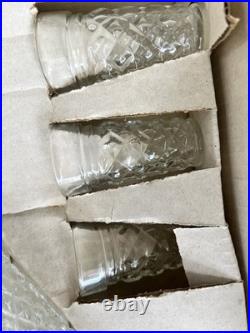 Vintage-never used- 7pc Leonard Crystal Silverplate Wine Decanter & Glass Set