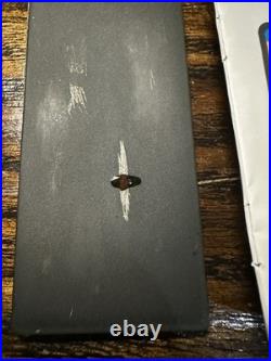 Vintage or antique silver overlay glass decanter or bottle