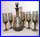 Vintage-smoky-quartz-glass-sterling-6-pcs-decanter-bottle-tantalus-cordial-set-01-ge