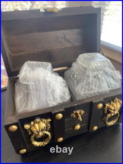 Vintage treasure chest decanter set