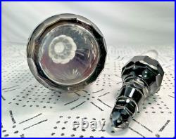 Vtg 15 Bohemian Czech Ruby/Cranberry Red Crystal Decanter Glass Cut to Clear Vtg 15 Bohemian Czech Ruby/Cranberry Red Crystal Decanter Glass Cut to Clear