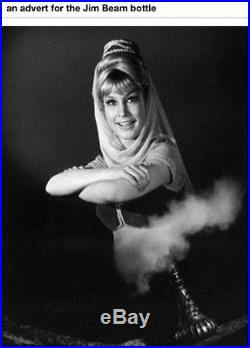Vtg 1964 Jim Beam I Dream Of Jeannie Genie Bottle Smoke Green Glass Decanter