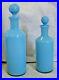 Vtg-2-Carlo-Moretti-Murano-Blue-Italian-Art-Glass-Decanter-Bottles-VasesLabeled-01-oce