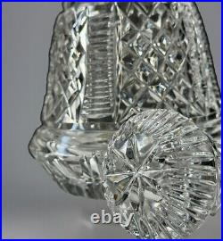 Vtg/Antique Marked Germany 925/Sterling Cut Glass Crystal Glass Decanter/Stopper