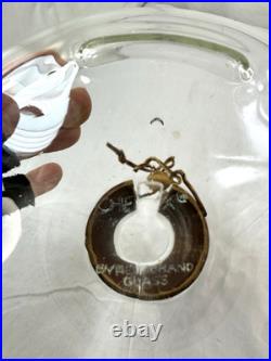 Vtg Chemex Pyrex 11 Handblown Glass Pour-Over Carafe Coffee Maker Green Print