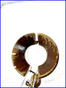 Vtg Chemex Pyrex 11 Handblown Glass Pour-Over Carafe Coffee Maker Green Print