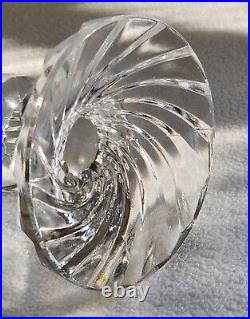 Vtg Crystal Decanter Rambouillet Lalique France 8 3/4 x 4 1/4 + Extra Glasses