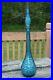 Vtg-Empoli-Italian-Blue-Glass-Genie-Bottle-Decanter-Hobnail-Pattern-With-Stopper-01-htp