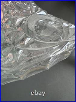 Vtg Etched Decanter Lead Crystal Peedee West Germany 1950's Glass Ware RARE FIND