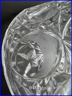Vtg Etched Decanter Lead Crystal Peedee West Germany 1950's Glass Ware RARE FIND