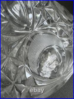 Vtg Etched Decanter Lead Crystal Peedee West Germany 1950's Glass Ware RARE FIND