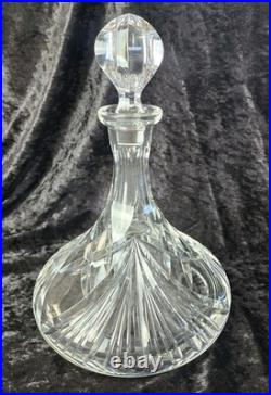 Vtg Gorham Cherrywood Clear Ships Decanter 8 tall