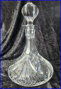 Vtg Gorham Cherrywood Clear Ships Decanter 8 tall
