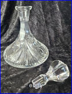 Vtg Gorham Cherrywood Clear Ships Decanter 8 tall